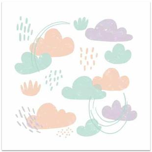 Clouds Frameless Canvas Decorative Painting Print On Your Demand, Size:80x80cm