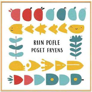 River Fish Decorative Painting with Aluminum Alloy Frame Print On Your Demand, Size:30x30cm