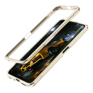For OPPO Realme X50 5G Aluminum Alloy Shockproof Protective Bumper Frame(Gold)