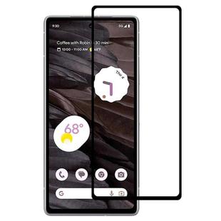 For Google Pixel 7a Silk Printing High Aluminum Full Screen Tempered Glass Film