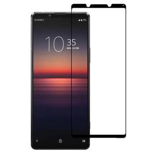 For Sony Xperia 1 II Silk Printing High Aluminum Full Screen Tempered Glass Film