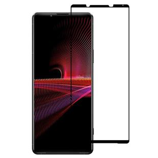 For Sony Xperia 1 III Silk Printing High Aluminum Full Screen Tempered Glass Film