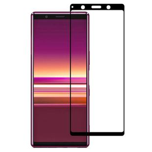 For Sony Xperia 5 Silk Printing High Aluminum Full Screen Tempered Glass Film