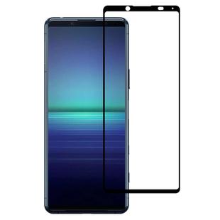 For Sony Xperia 5 II Silk Printing High Aluminum Full Screen Tempered Glass Film