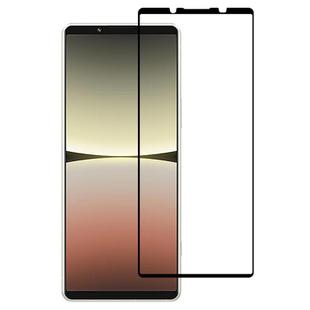 For Sony Xperia 5 IV Silk Printing High Aluminum Full Screen Tempered Glass Film