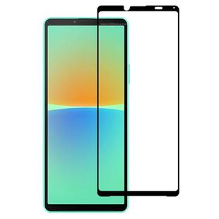 For Sony Xperia 10 IV Silk Printing High Aluminum Full Screen Tempered Glass Film