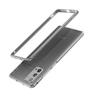 For Samsung Galaxy Note20 Ultra Aluminum Alloy Shockproof Protective Bumper Frame(Grey)