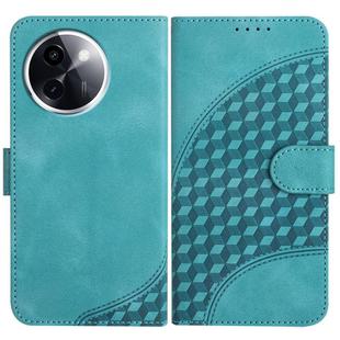 For vivo Y200i Elephant Head Embossed Phone Leather Case with Lanyard(Light Blue)