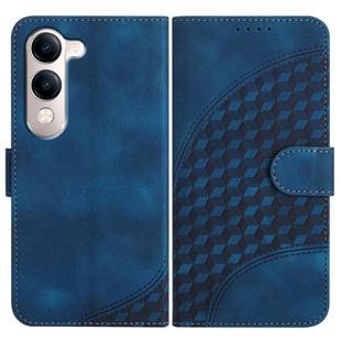 For vivo Y29s 5G / Y04 4G Global Elephant Head Embossed Phone Leather Case with Lanyard(Royal Blue)