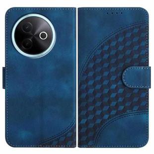 For vivo Y39 5G Elephant Head Embossed Phone Leather Case with Lanyard(Royal Blue)