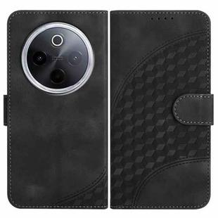 For vivo iQOO Z10 / T4 / Y300 Pro Elephant Head Embossed Phone Leather Case with Lanyard(Black)