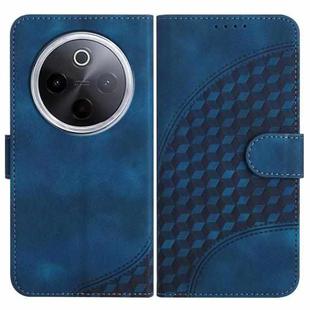 For vivo iQOO Z10 / T4 / Y300 Pro Elephant Head Embossed Phone Leather Case with Lanyard(Royal Blue)