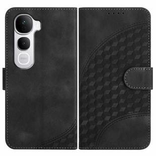 For vivo Y400 Pro 5G Elephant Head Embossed Phone Leather Case with Lanyard(Black)