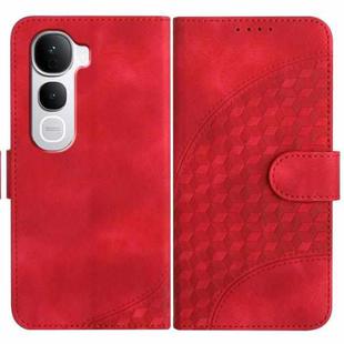 For vivo Y400 Pro 5G Elephant Head Embossed Phone Leather Case with Lanyard(Red)