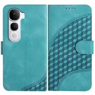 For vivo Y400 Pro 5G Elephant Head Embossed Phone Leather Case with Lanyard(Light Blue)