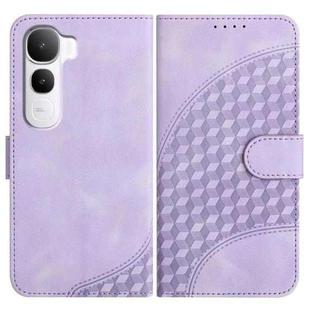 For vivo Y400 5G Elephant Head Embossed Phone Leather Case with Lanyard(Light Purple)