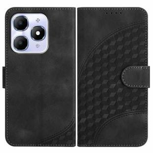 For Itel A90 Elephant Head Embossed Phone Leather Case with Lanyard(Black)