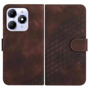 For Itel A90 Elephant Head Embossed Phone Leather Case with Lanyard(Coffee)