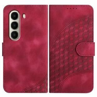 For Itel A95 5G Elephant Head Embossed Phone Leather Case with Lanyard(Rose Red)