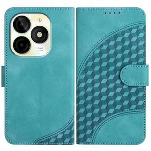 For Itel P65C Elephant Head Embossed Phone Leather Case with Lanyard(Light Blue)