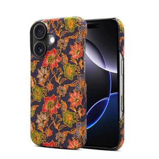 For iPhone 16 Denior A16 Flower Language Series MagSafe PC Phone Case(Classical Flower)
