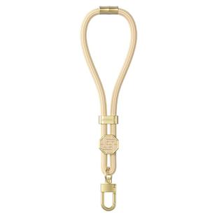 DUX DUCIS Garden Series Swastika Pattern Adjustable Short Phone Lanyard(Glaze Yellow)