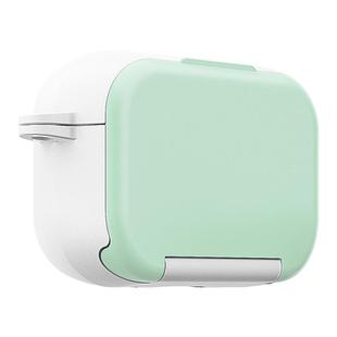 For AirPods Pro 2 Mirror Stand Silicone Earphones Protective Case(Green)
