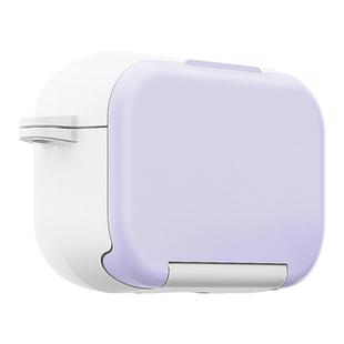 For AirPods Pro 2 Mirror Stand Silicone Earphones Protective Case(Purple)