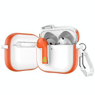 For AirPods 4 Colorful Lock Earphones Protective Case(Orange)