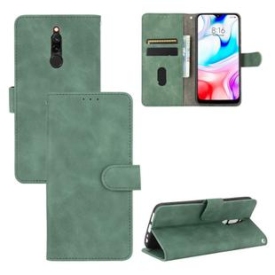 For Xiaomi Redmi 8 Solid Color Skin Feel Magnetic Buckle Horizontal Flip Calf Texture PU Leather Case with Holder & Card Slots & Wallet(Green)