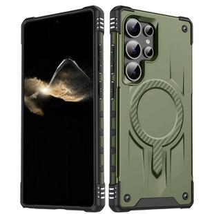 For Samsung Galaxy S25 Ultra 5G Straship MagSafe TPU Hybrid PC Phone Case(Army Green)