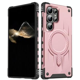 For Samsung Galaxy S25 Ultra 5G Straship MagSafe TPU Hybrid PC Phone Case(Rose Gold)