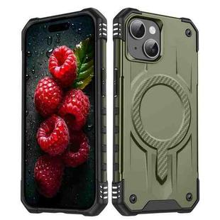 For iPhone 15 Straship MagSafe TPU Hybrid PC Phone Case(Army Green)
