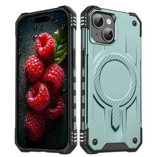 For iPhone 14 Plus Straship MagSafe TPU Hybrid PC Phone Case(Midnight Green)
