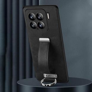 For Xiaomi 15 SULADA PC Hybrid Leather Texture Skin Feel Shockproof Phone Case(Black)