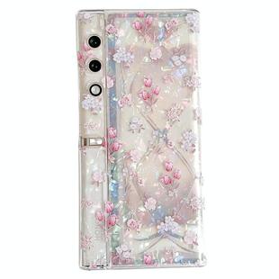 For Honor V Purse Shell Texture Flower Pattern Protective Phone Case(Floral)