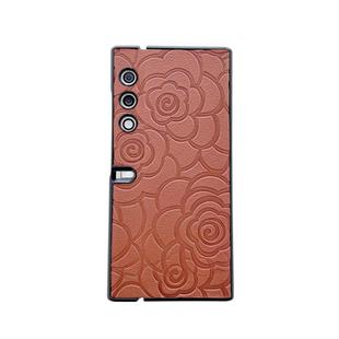 For Honor V Purse Impression Camellia Pattern Protective Phone Case(Brown)