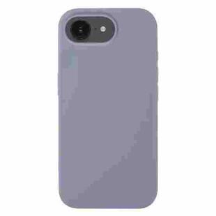 For iPhone 16e Liquid Silicone Phone Case(Grass Grey)