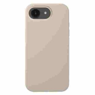 For iPhone 16e Liquid Silicone Phone Case(Pebble)