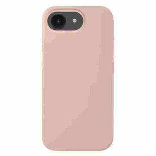 For iPhone 16e Liquid Silicone Phone Case(Sand Pink)