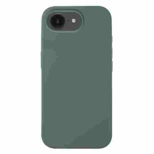 For iPhone 16e Liquid Silicone Phone Case(Pine Needle Green)