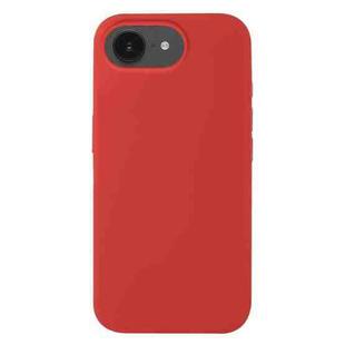 For iPhone 16e Liquid Silicone Phone Case(Carmine Red)