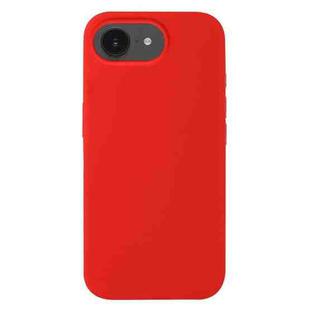 For iPhone 16e Liquid Silicone Phone Case(Red)