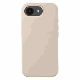 For iPhone 16e Liquid Silicone Phone Case(Antique White)