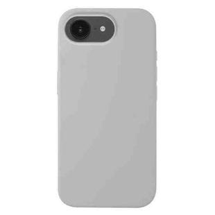For iPhone 16e Liquid Silicone Phone Case(Blue Grey)