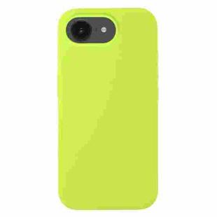 For iPhone 16e Liquid Silicone Phone Case(Brilliant Green)