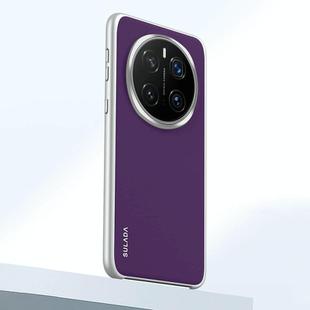 For Honor Magic7 Pro SULADA Skin Feel Liquid Leather Shockproof Phone Case(Purple)