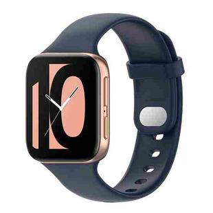 For OPPO Watch 41mm Silicone Watch Band(Midnight Blue)