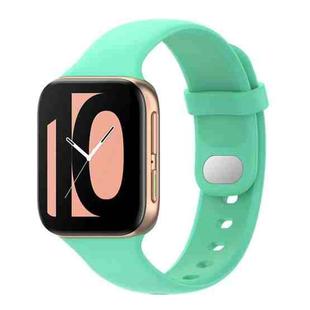 For OPPO Watch 46mm Silicone Watch Band(Stay Blue And Green)