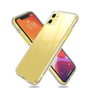 For iPhone 11 iPAKY Starshine Series Shockproof TPU + PC Case(Transparent + Yellow)
